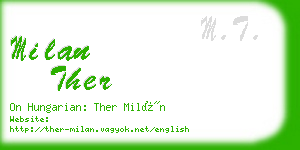 milan ther business card
